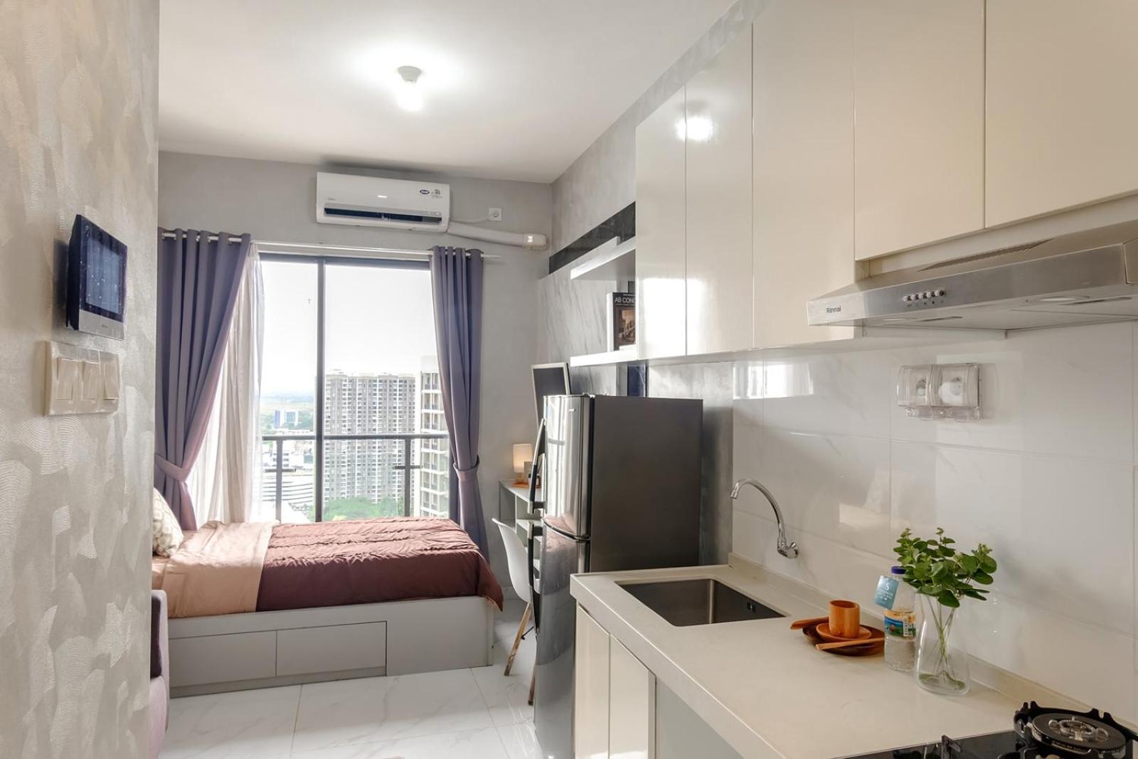 Calma Studio III At Skyhouse Apartment Samporo Bagian luar foto